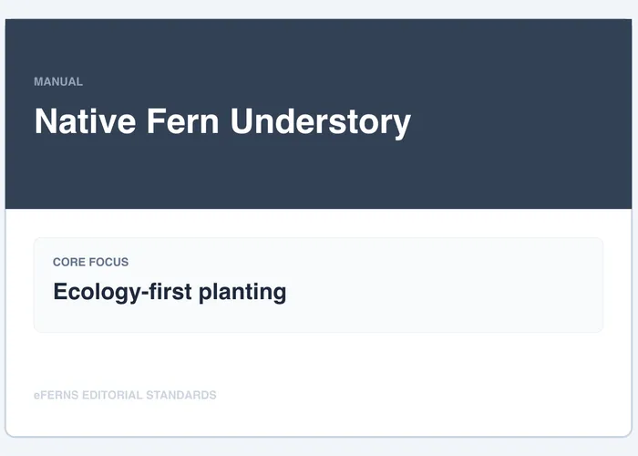 Native understory guide illustration